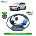 Single Phase, 32A, 7.3kW BYD E6 Compatible Level-2 Portable AC EV Charger or Onboard Electric Car Charging Cable with Type 2 IEC 62196-2 Plug and industrial CEE plug