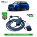 Electric vehicle home charger, Single Phase AC, 16A, 3.7kW Honda Honda e- advance Compatible Level-2 Portable ev Charger or Onboard Charging Cable with Type 2 IEC 62196-2 Plug, 5 meter cable and 3-Pin Type-M plug