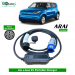 Single Phase, 32A, 7.3kW Kia e-Soul Compatible Level-2 Portable AC EV Charger or Onboard Electric Car Charging Cable with Type 2 IEC 62196-2 Plug and industrial CEE plug