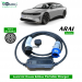 Electric vehicle Portable charger, Single Phase AC, 32A, 7.3kW Lucid Air Dream Edition Compatible Level-2 Portable ev Charger or Onboard Charging Cable with Type 2 IEC 62196-2 Plug, 5 meter cable and industrial CEE plug