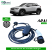 Single Phase, 16A, 3.3kW Mazda MX-30 Compatible Level-2 Portable AC EV Charger or Onboard Electric Car Charging Cable with Type 2 IEC 62196-2 Plug and 3-Pin Type-M plug