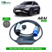 Electric vehicle Portable charger, Single Phase AC, 32A, 7.3kW Mercedes Benz EQA Compatible Level-2 Portable ev Charger or Onboard Charging Cable with Type 2 IEC 62196-2 Plug, 5 meter cable and industrial CEE plug