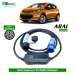 Single Phase, 32A, 7.3kW Opel Ampera-e Compatible Level-2 Portable AC EV Charger or Onboard Electric Car Charging Cable with Type 2 IEC 62196-2 Plug and industrial CEE plug