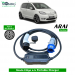 Electric vehicle Portable charger, Single Phase AC, 32A, 7.3kW Skoda citigo e iv Compatible Level-2 Portable ev Charger or Onboard Charging Cable with Type 2 IEC 62196-2 Plug, 5 meter cable and industrial CEE plug