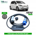 Single Phase, 32A, 7.3kW Volkswagen e-up Compatible Level-2 Portable AC EV Charger or Onboard Electric Car Charging Cable with Type 2 IEC 62196-2 Plug and industrial CEE plug