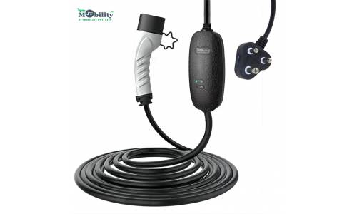 JT MOBILITY Type-2 Portable Electric Vehicle Car Charger Type 2 IEC 62196-2 - 3-Pin EU, Single Phase, 16A, 3.7kW