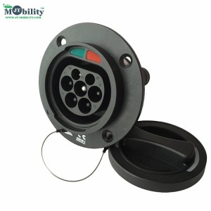 Type-2 Male Inlet Socket Without Cable Single/Three Phase 32A Comply To Iec 62196-2