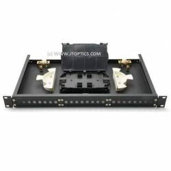 24 Port Liu 19 Inch Rack Mount LIU Unloaded , OFC Patch Panel, Fiber Enclosure, Sliding Type With Face Plate and Splice Tray