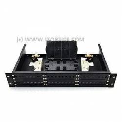 48 Port Liu 19 Inch Rack Mount LIU Unloaded , OFC Patch Panel, Fiber Enclosure, Sliding Type With Face Plate and Splice Tray