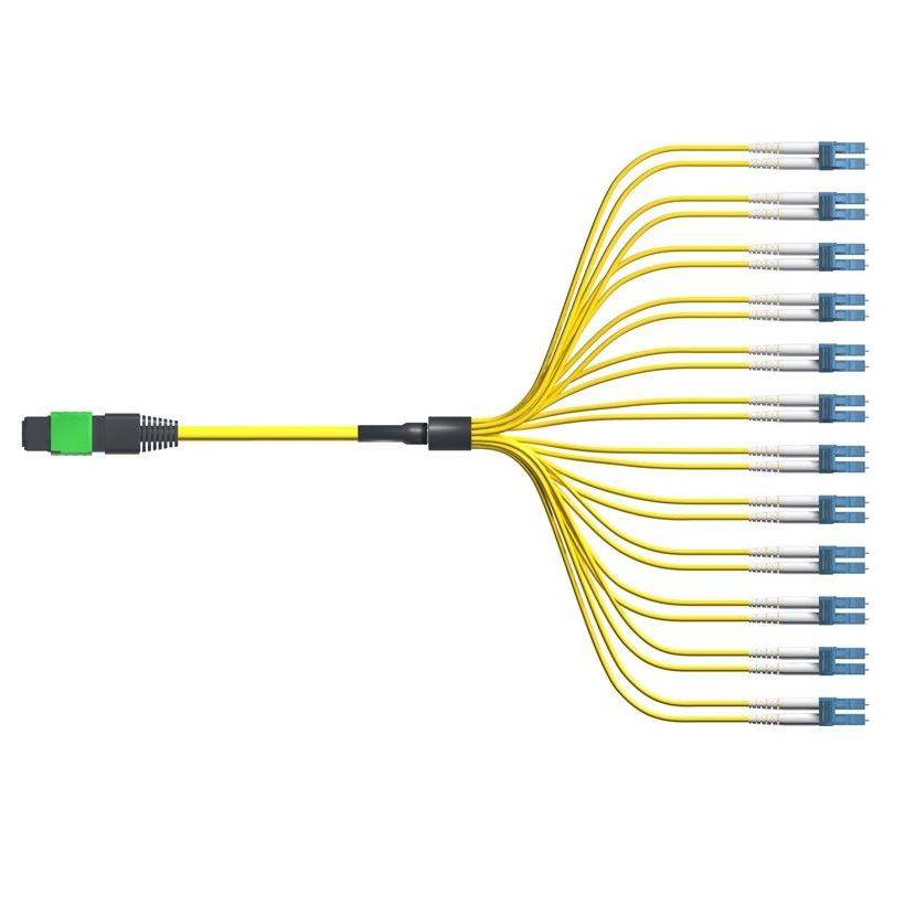 24 Fiber Mpo To Lc Single Mode Breakout Cable I JTOPTICS