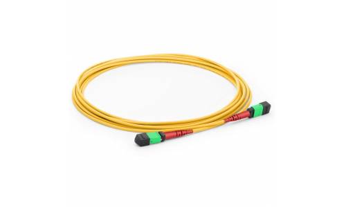 JTOPTICS 24 Fiber Mtp SM Trunk Cable, 24f Mtp Female Mtp Female Sm Patch Cord, Low Loss OFNR (Riser) Cable, G.657A1 Single Mode, Yellow, Polarity A, For Cxp Cfp 100g Transceiver