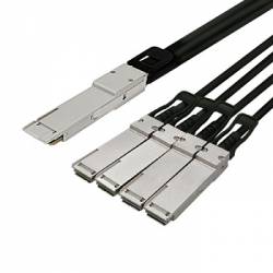 JTOPTICS 400G DAC Cable QSFP-DD to 4xQSFP28 passive twinax copper cable  1 Meter 30AWG , Direct Attached Cable