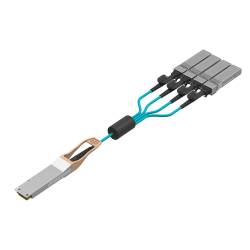 JTOPTICS 400G AOC Cable QSFP-DD to 4xQSFP28 Active Optical Cable 1 Meter OM3 Multimode cable