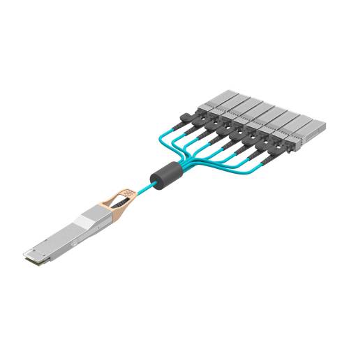 400Gbase-Sr8 400G Osfp To 8 X sfp56 Om4 Multimode Aoc Cable (Active Optical Cable )