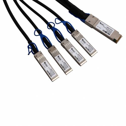 100G Qsfp28 To 4 X sfp28 Breakout Twinax Copper Passive Dac Cable (Direct Attached Cable) JT-QSFP28-SFP28-100G-DAC-XX DAC Cable
