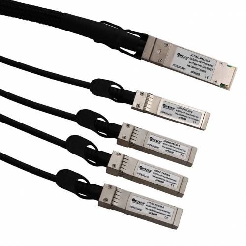 40G Qsfp+ To 4 X sfp+ Breakout Twinax Copper Passive Dac Cable (Direct Attached Cable) JT-QSFP-SFP-40G-DAC-XX DAC Cable
