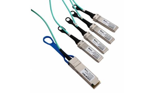 JTOPTICS 100G AOC Cable QSFP28 to 4xSFP28 Breakout Active Optical Cable 1 Meter OM3 Multimode cable