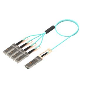 200G To 4X50G Aoc Cable Qsfp56 To 4Xsfp56 Active Optical Cable Om3 Multimode