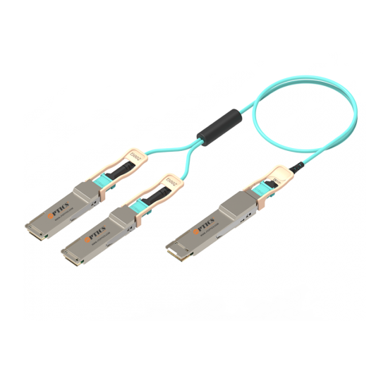 HPE Aruba P45733-B 400G To 2X200G Aoc Cable Qsfp-Dd To 2Xqsfp56 Active Optical Cable Om3 Multimode P45733-B 400G AOC Cables