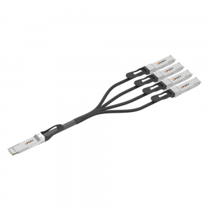 400G To 4X100G Dac Cable Qsfp-Dd To 4Xqsfp28 Passive Twinax Copper Direct Attached Cable