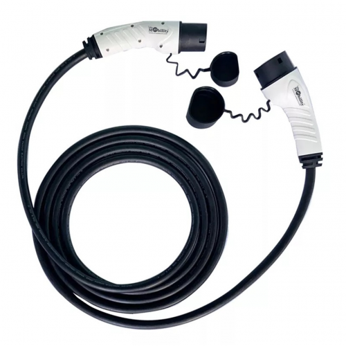 JT MOBILITY EV Charging Cable Mode-3 Type 2 IEC 62196-2 Male to Type 2 Female Single Phase, 16 Amp, 3.7Kw