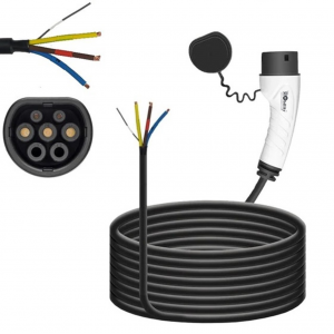 Mode 3 Type-2 Ev Charging Cable Single Phase 32Amp With Type-2 Female Gun And 5 Meter Cable Comply To Iec 62196-2