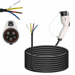 JT MOBILITY Mode 3 Type-1 EV Charging Cable  Tethered Type 1 SAE J1772 Female Single Phase 32 Amp 7.3Kw 5 meter