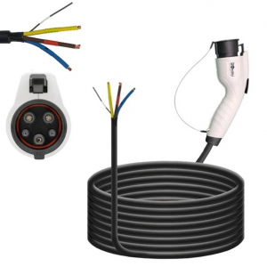 Mode 3 Type-1 Ev Charging Cable Single Phase 32Amp With Type-1 Gun And 5 Meter Cable Comply To Sae J1772 