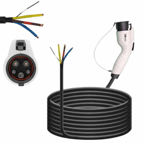 JT MOBILITY Mode 3 Type-1 Tethered EV Charging Cable Type 1 SAE J1772 Female Single Phase 16 Amp 3.7Kw 5 meter