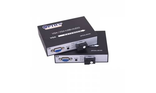 JTOPTICS Vga Video Transmitter and Receiver Over Single Mode Optical Fiber Upto 10Km, Single fiber, SM, 1080p, Sc, 1310nm, 10km Pair