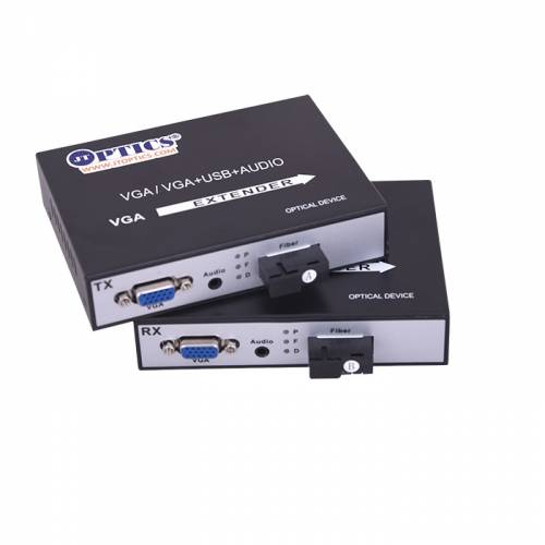 Vga Video Transmitter and Receiver Over Single Mode Optical Fiber Upto 10Km, Single fiber, SM, 1080p, Sc, 1310nm, 10km Pair JTVGO-10 Video Media Converter