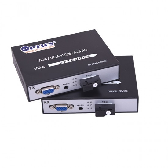Vga Ofc Converter Single Mode Fiber Upto 10Km Single Fiber 1080P Sc 1310Nm 10Km Pair JTVGO-10 OFC Media Converter