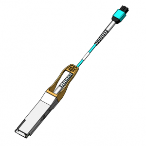 JTOPTICS® Liquid-Immersion-Cooled AOC Cable 400G QSFP112 SR4 Optical Transceiver to MPO-12 /APC Active Optical Cable