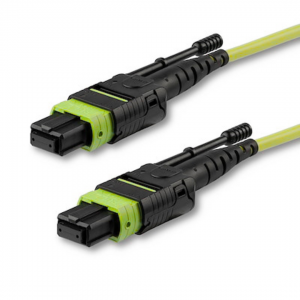 12 Fiber Multimode Om5 Mpo Trunk Cable With Mpo Female To Mpo Female Push-Pull Connector