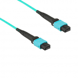 12 Fiber Om3 Mtp® Trunk Cable 12F Mtp®-F To 12F Mtp®-F Sm Patch Cord Low Loss Ofnp Multimode Om3 Cable Polarity B