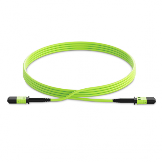 16 Fiber Om5 Mpo Cable 16F Mpo Female To 16F Mpo Female Om5 Patch Cord Low Loss Ofnp (Plenum) Polarity B JTMPM516OMOSFMOSFXX Mpo Trunk Cables