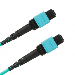 24 Fiber Om3 Mtp® Trunk Cable 24F Mtp®-F To 24F Mtp®-F Sm Patch Cord Low Loss Ofnp Multimode Om3 Cable Polarity A