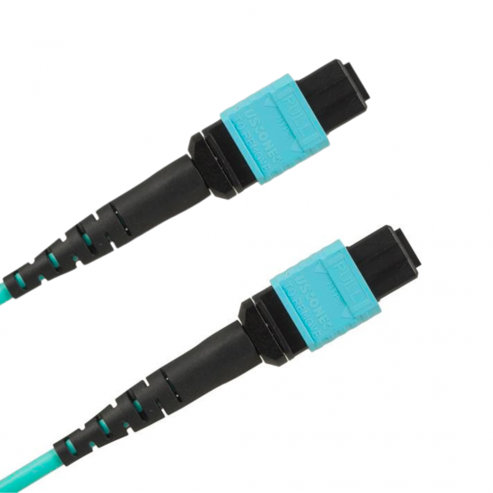 24 Fiber Om3 Mtp® Trunk Cable 24F Mtp®-F To 24F Mtp®-F Sm Patch Cord Low Loss Ofnp Multimode Om3 Cable Polarity A JTMPMO324MPSFMPSFXX Mpo Trunk Cables