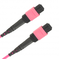 24 Fiber Om4 Mtp® Trunk Cable 24F Mtp®-F To 24F Mtp®-F Sm Patch Cord Low Loss Ofnp Multimode Om4 Cable Polarity A