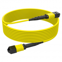 24 Fiber Single Mode Mpo Cable 24F Mpo Female To 24F Mpo Female Patch Cable Low Loss Ofnr (Riser) G.657A1 Polarity A