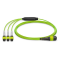 24 Fiber Multimode Om5 Breakout Mpo Trunk Cable 24F Mpo (F) to 3 x 8F Mpo (F) Om5 Distribution Cable