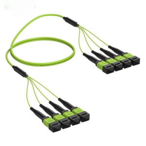 48 Fiber Multimode Om5 Breakout Mpo Trunk Cable 4 x 12F Mpo (F) to 4 x 12F Mpo (F)  Om5 Distribution Cable