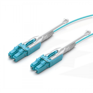 Lc Lc Multimode Om3 Duplex Uniboot Pushpull Patch Cable Lc/Upc Lc/Upc Om3 Dx Ofnr 2Mm Ofc Cable