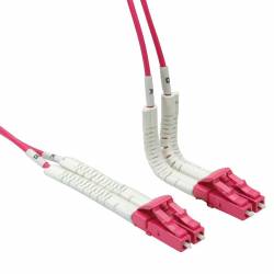 Lc Lc Om4 Mm Dx Flexboot Patch Cord, Lc Pc Lc Pc Om4 Multimode Duplex OFNP Plenum 2Mm Patch Cable