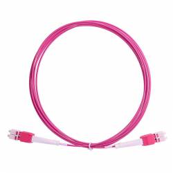 Lc Lc Om4 Mm Dx Uniboot Patch Cord, Lc Pc Lc Pc Om4 Multimode Duplex OFNP Plenum 2Mm Patch Cable