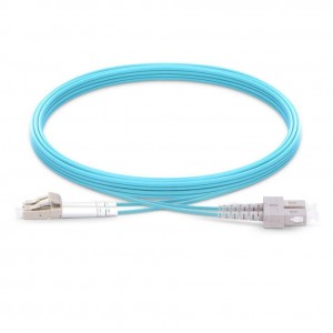 Sc Lc Om3 Duplex Patch Cord Sc/Pc Lc/Pc Multimode Om3 Dx Ofnp Plenum 2Mm Ofc Cable