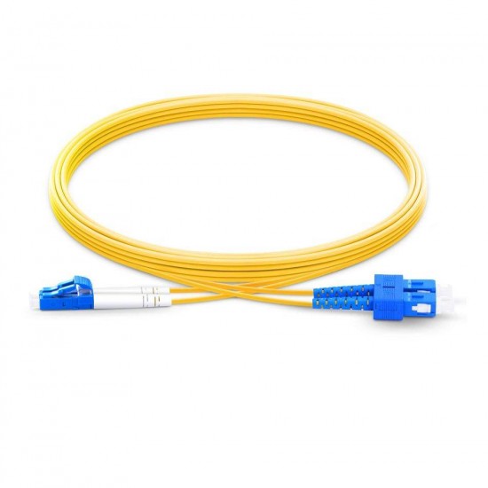 Sc Lc Single Mode Duplex Patch Cord Sc/Upc Lc/Upc Sm Dx Lszh 2Mm Ofc Cable JTPCSCPLCPOS2DXLZXXP Premium Patch Cables