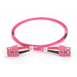 Sc Sc Om4 Duplex Patch Cord Sc/Pc Sc/Pc Multimode Om4 Dx Ofnp Plenum 2Mm Ofc Cable