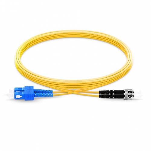 Sc St Sm Dx Ofc Patch Cord, Sc Upc St Upc Single Mode Os2 Duplex Lszh 2Mm Optical Fiber Premium Quality Patch Cable JTPCSCPSTPOS2DXLZXXP Patch Cable